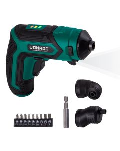 Cordless screwdriver 4V | Incl. 9-pcs bit set