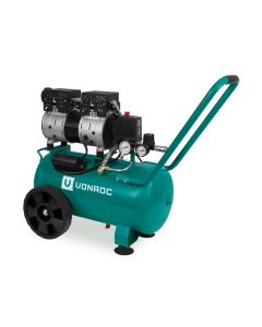 Silent compressor 750W - 24L - 1HP -  oil free -  low noise