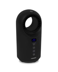 Electric bladeless PTC heater - 1500W - black