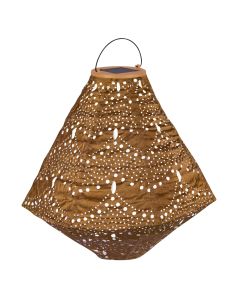 Lantern Pentagon - Gold - Solar 300x300mm