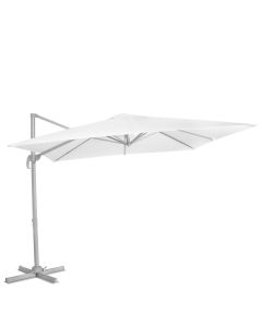 Parasol Pisogne 300x300cm - Cantilever Square White