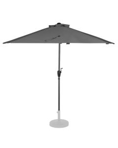 Parasol Magione 270/135cm - Umbrella 1/2 round 38mm Grey