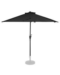 Parasol Magione 270/135cm - Umbrella 1/2 round 38mm Black