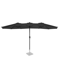 Parasol Iseo 460x270cm - Umbrella Double sided 48mm Black