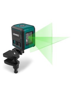 Cross line laser | Green - self leveling - 18 meter range