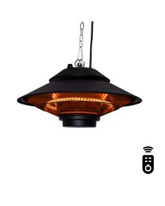 Patio heater Albano - Black - 1500W Carbon