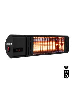 Patio heater Volsini - Black - 2000W Golden amber low glare