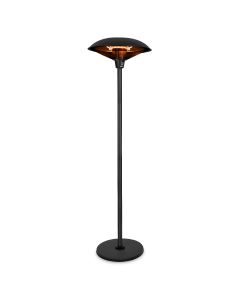 Patio heater Eolo on stand. Black - 2000W Halogen