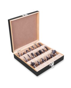 Router bit set 20 pcs. - 8mm shaft