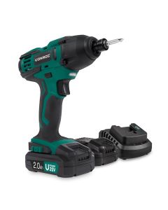 Cordless impact driver set 20V - 2.0Ah 2 batteries