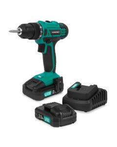 Cordless drill 20V set - 2.0Ah 2 batteries