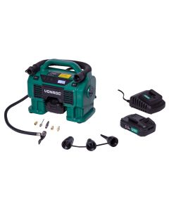 Compressor 20V - 12V set - 2.0Ah 2 batteries