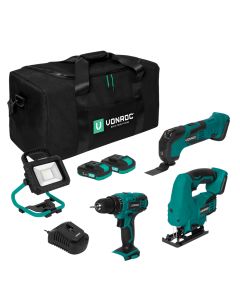 Toolbag set + 3x machine 2x2,0Ah 1x charger