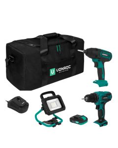 Toolbag set + 2x machine 2x2,0Ah 1x charger