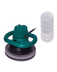 Polisher 240mm - 120W set - with 6  polishing bonnets 240mm