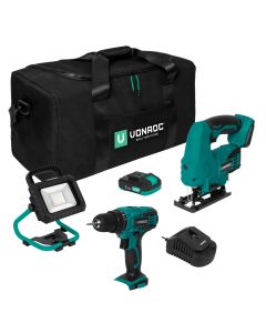 Toolbag set + 2x machine 1x2,0Ah 1x charger