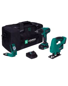 Toolbag set + 2x machine 1x2,0Ah 1x charger